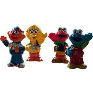 Elmos Radio Control Roadway Action Figure Toys Cake Toppers 2.5”